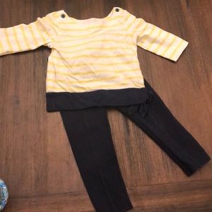 Janie and jack navy and yellow outfit.